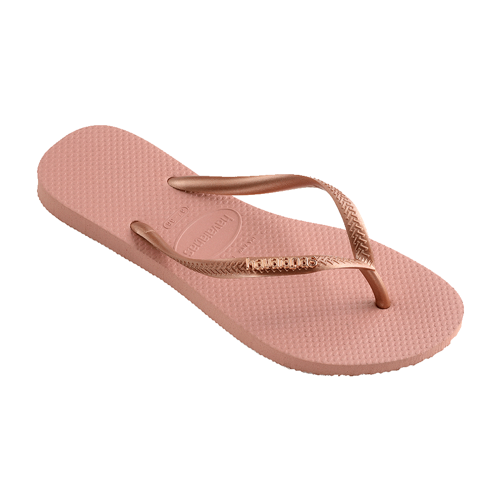 Slim Metal Logo Thongs