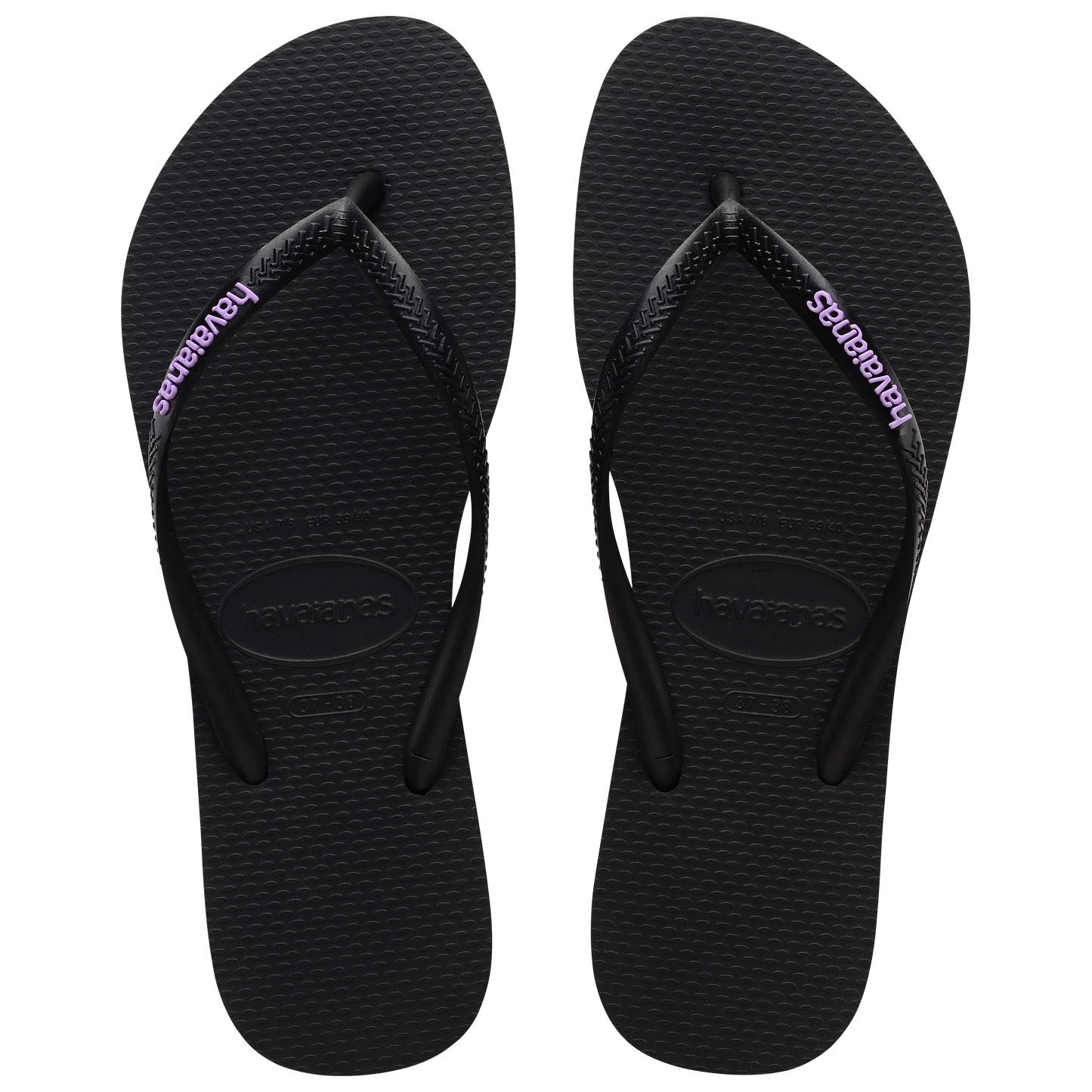 Slim Rubber Logo Thongs