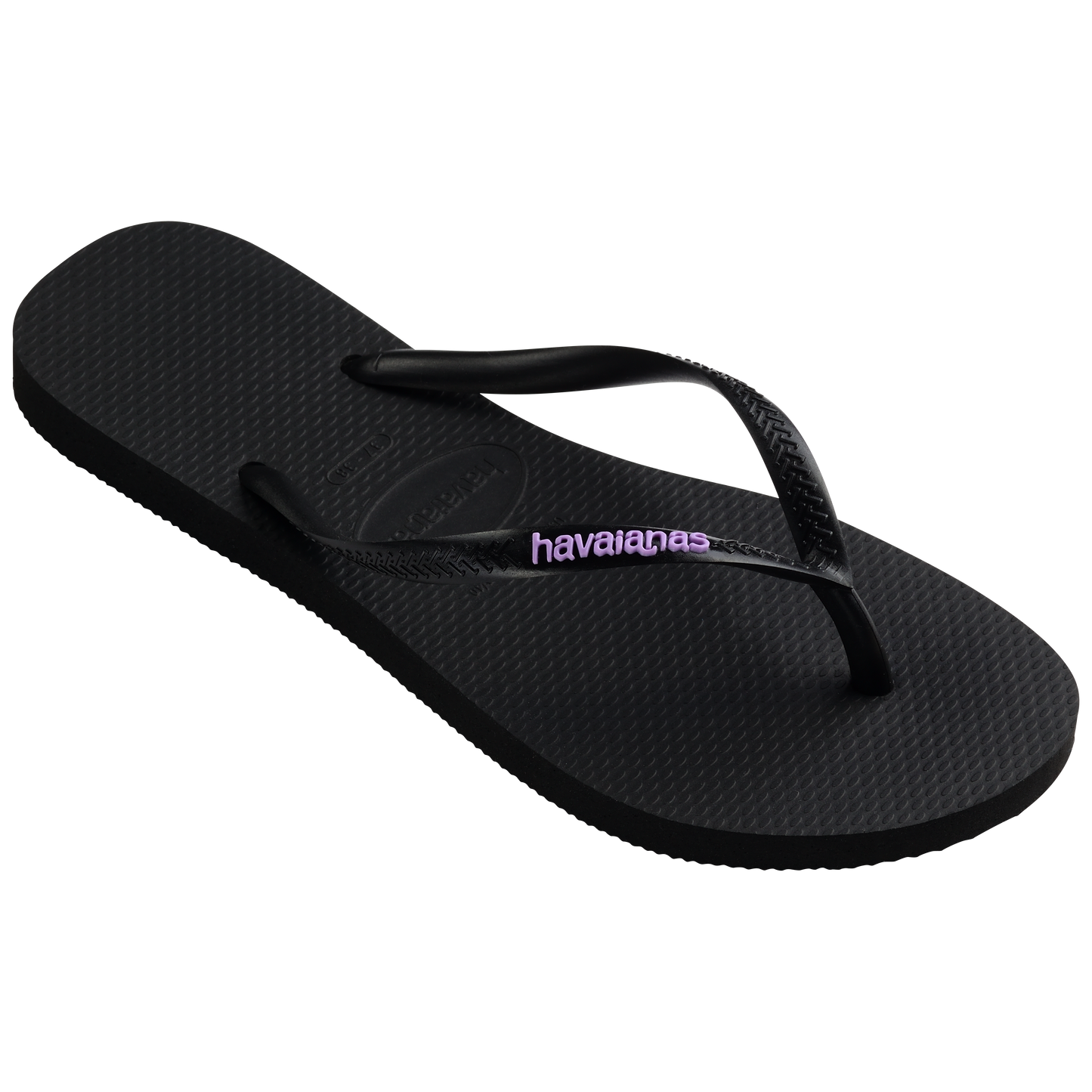Slim Rubber Logo Thongs