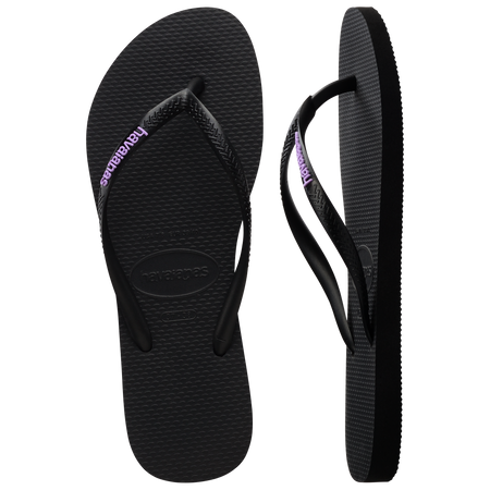 Slim Rubber Logo Thongs