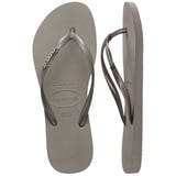 Slim Metal Logo Thongs