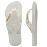 Top Logo Metallic Thongs