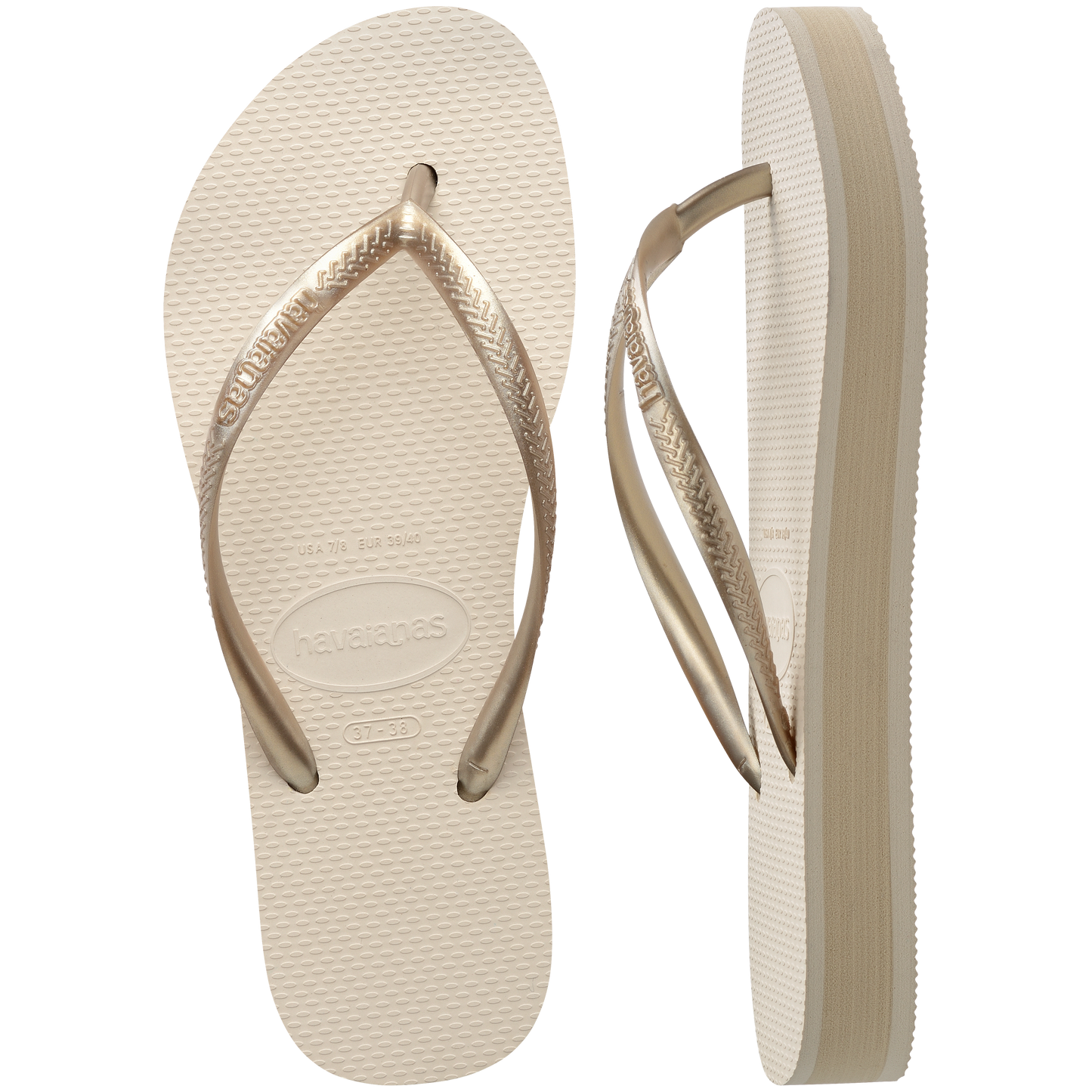 Slim Flatform Thongs