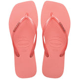 Slim Square Metal Logo Thongs