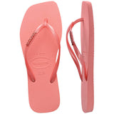 Slim Square Metal Logo Thongs