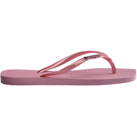 Slim Square Metal Logo Thongs