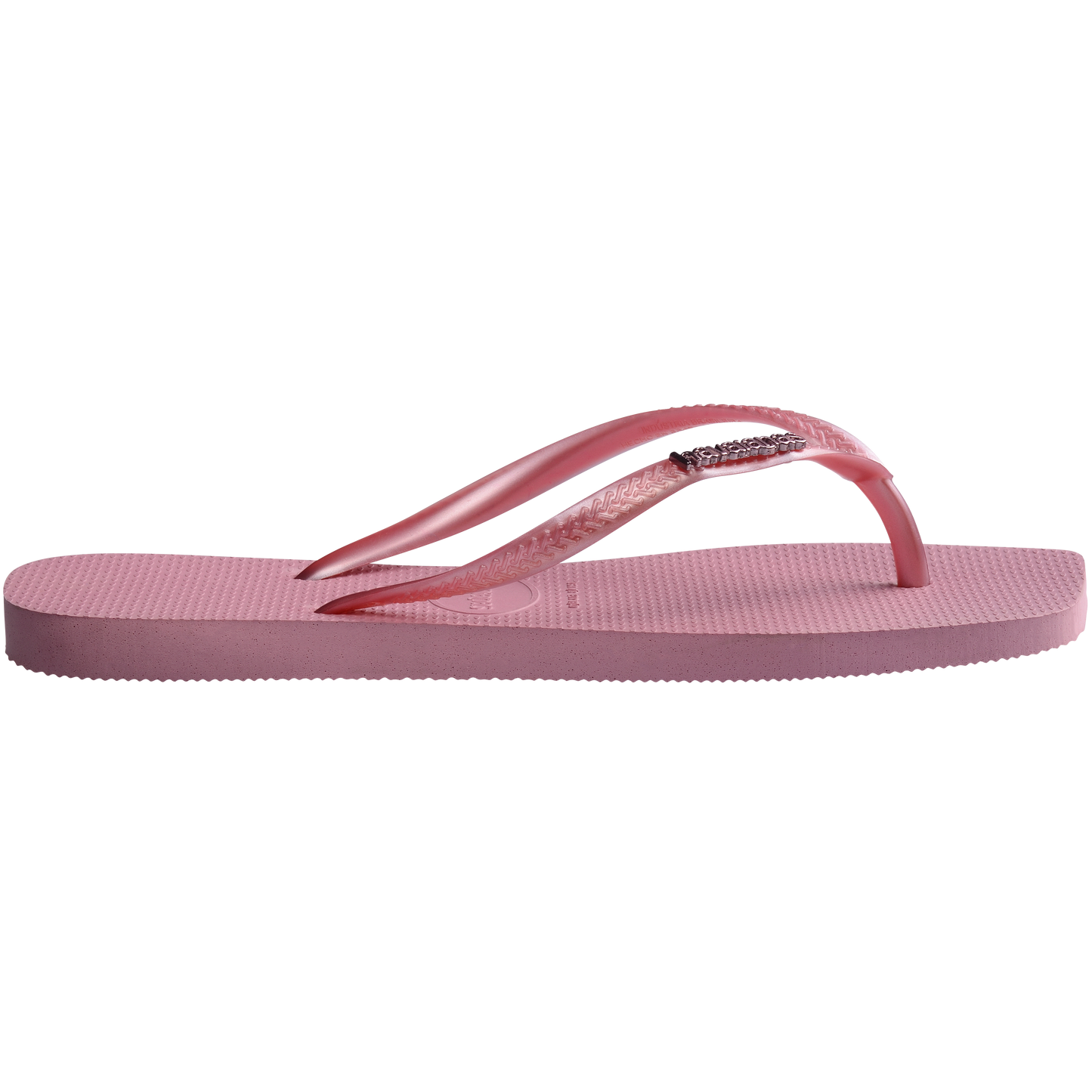 Slim Square Metal Logo Thongs