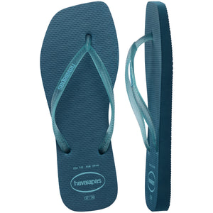 Slim Square Logo Jelly Strap Thongs