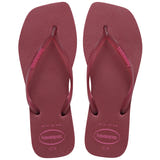 Slim Square Logo Jelly Strap Thongs