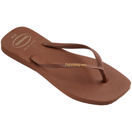 Slim Square Toe Logo Thongs