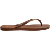 Slim Square Toe Logo Thongs