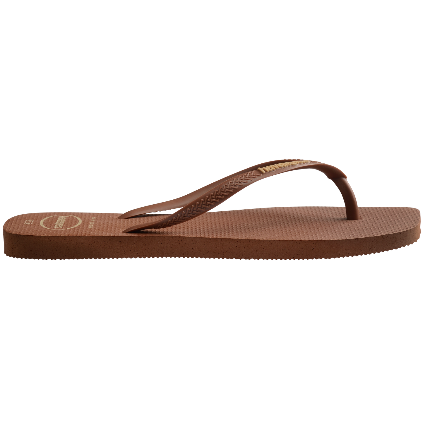Slim Square Toe Logo Thongs