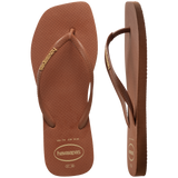 Slim Square Toe Logo Thongs