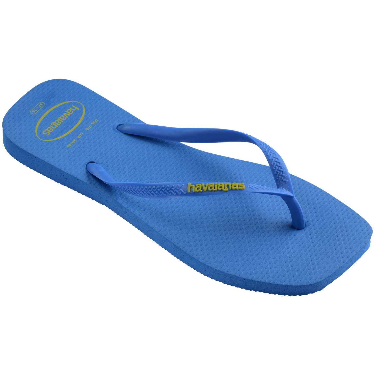 Slim Square Toe Logo Thongs