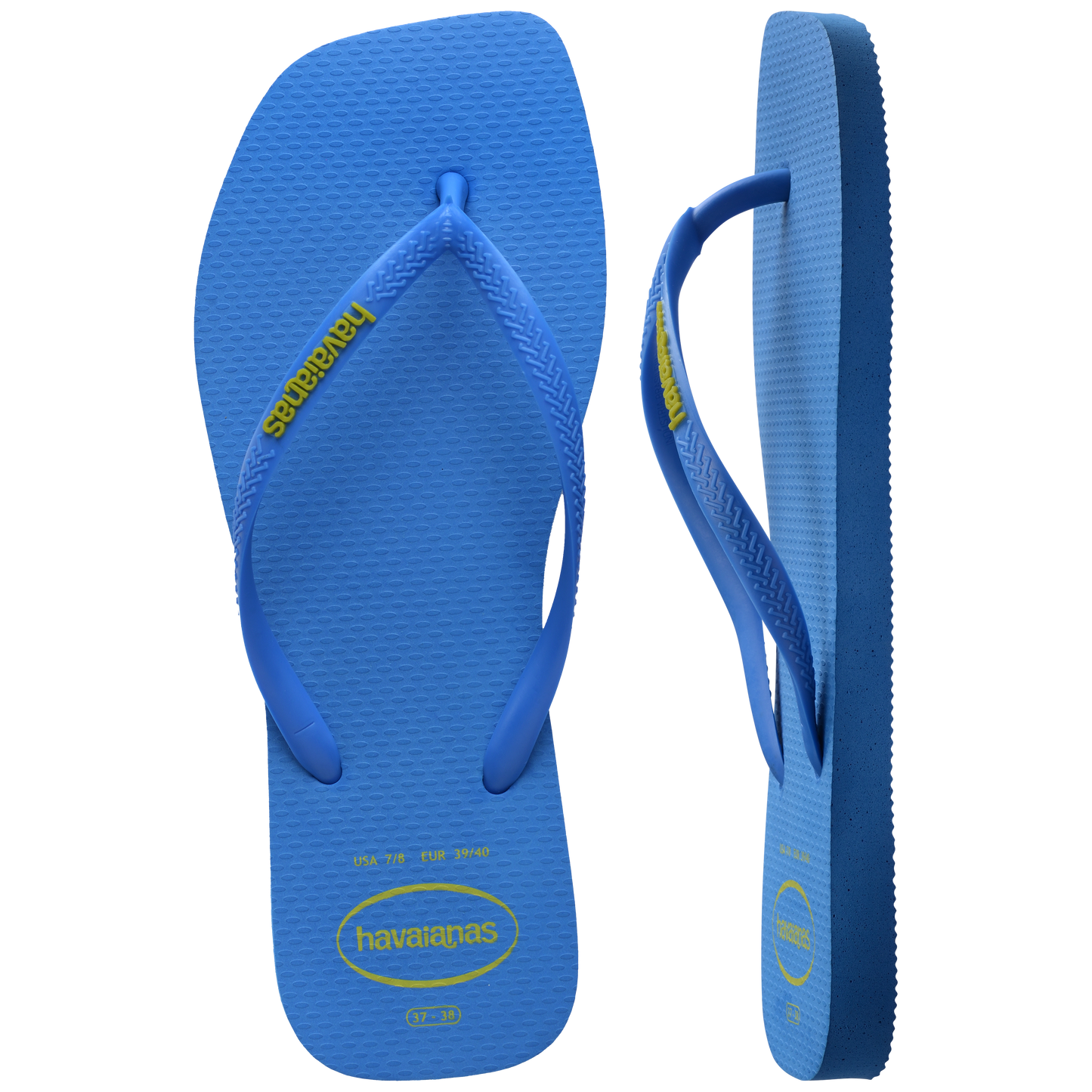 Slim Square Toe Logo Thongs