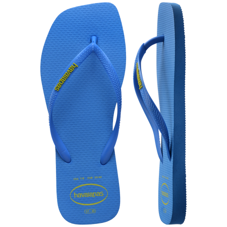 Slim Square Toe Logo Thongs