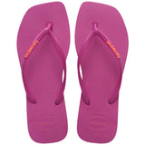 Slim Square Toe Logo Thongs