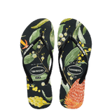 Kids Slim Fauna Bush Flower Thongs