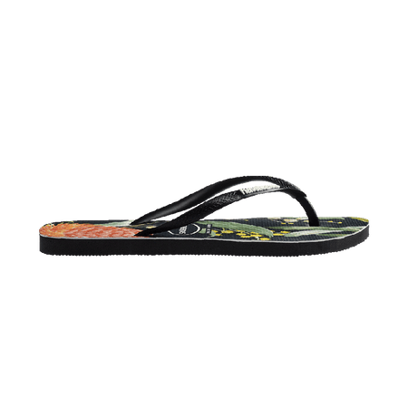 Kids Slim Fauna Bush Flower Thongs