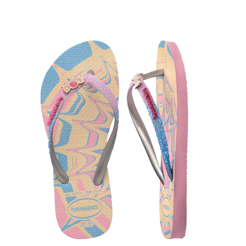 Kids Slim Glitter Trendy Thongs