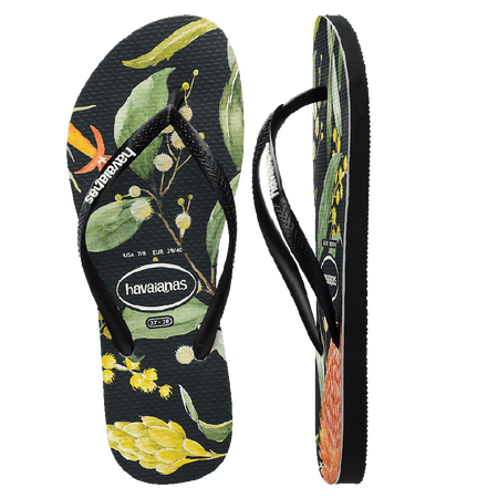 Slim Fauna Bush Flower Thongs