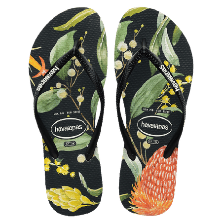 Slim Fauna Bush Flower Thongs