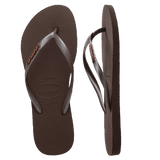 Slim Metal Logo Thongs