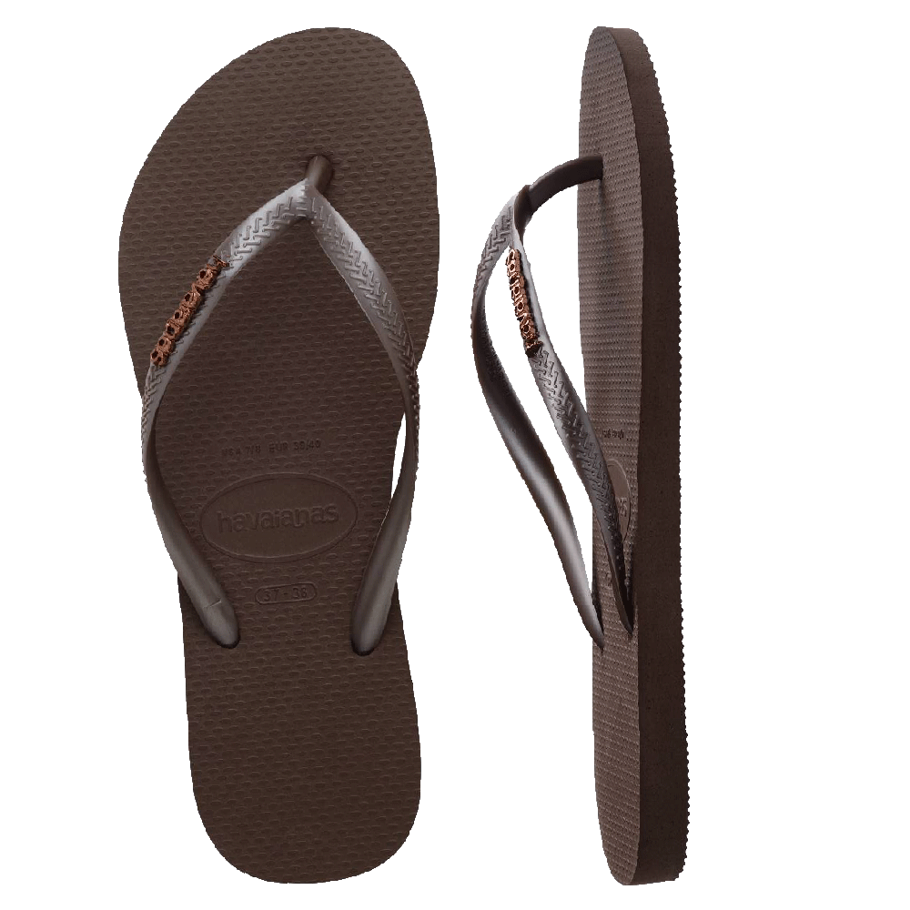 Slim Metal Logo Thongs