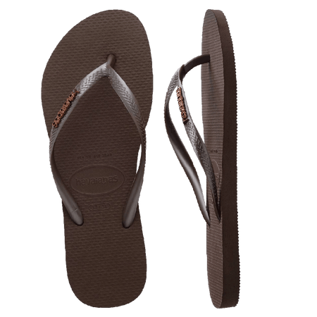 Slim Metal Logo Thongs