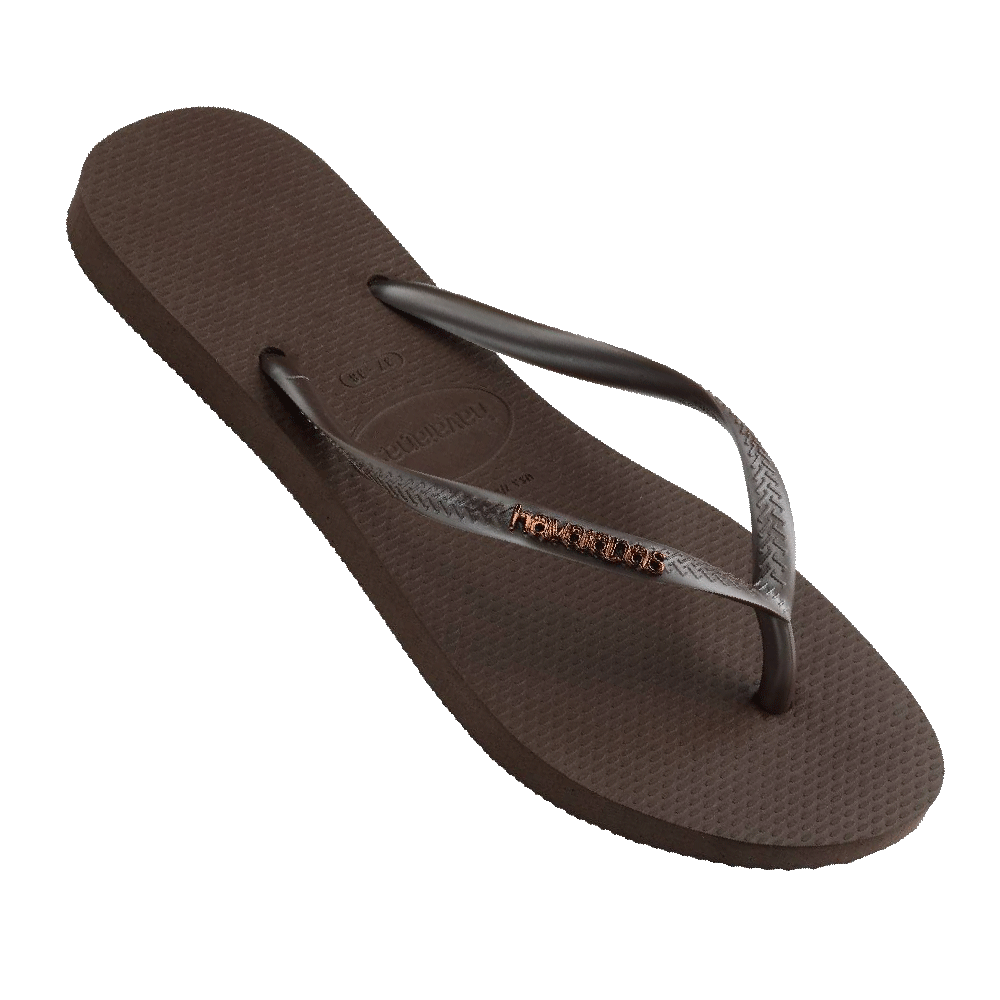 Slim Metal Logo Thongs
