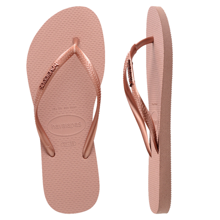 Slim Metal Logo Thongs