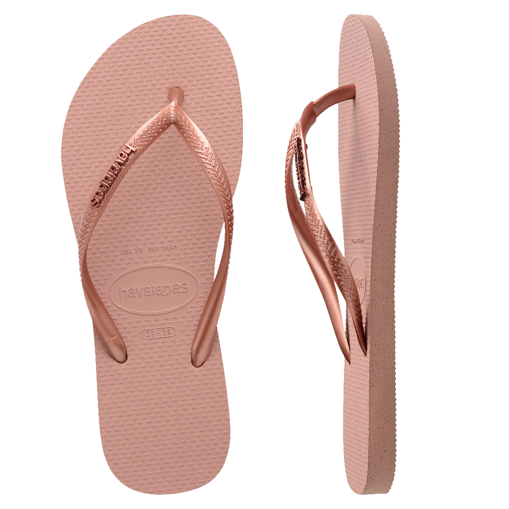 Slim Metal Logo Thongs