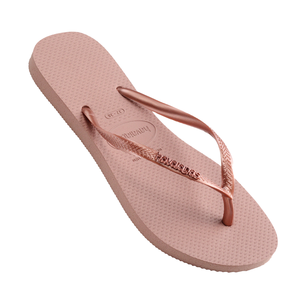 Slim Metal Logo Thongs