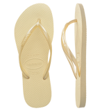 Slim Metallic Thongs