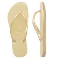 Slim Metallic Thongs