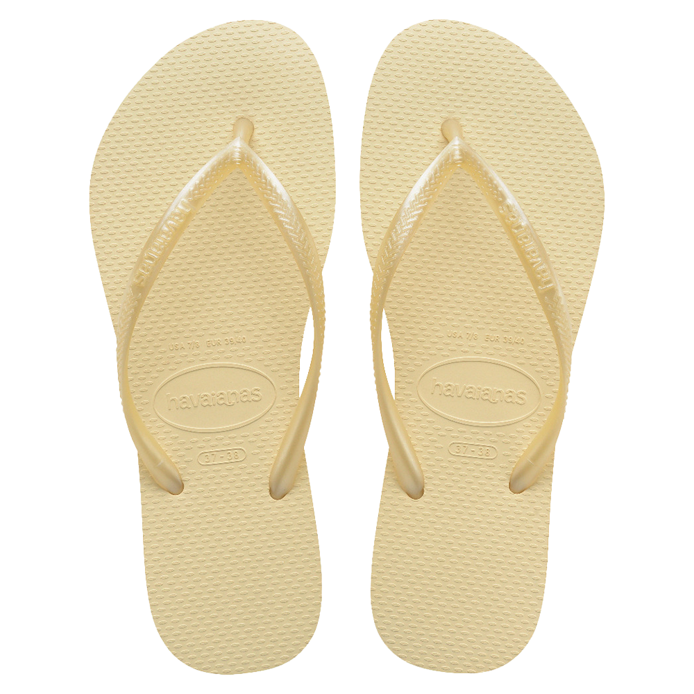 Slim Metallic Thongs