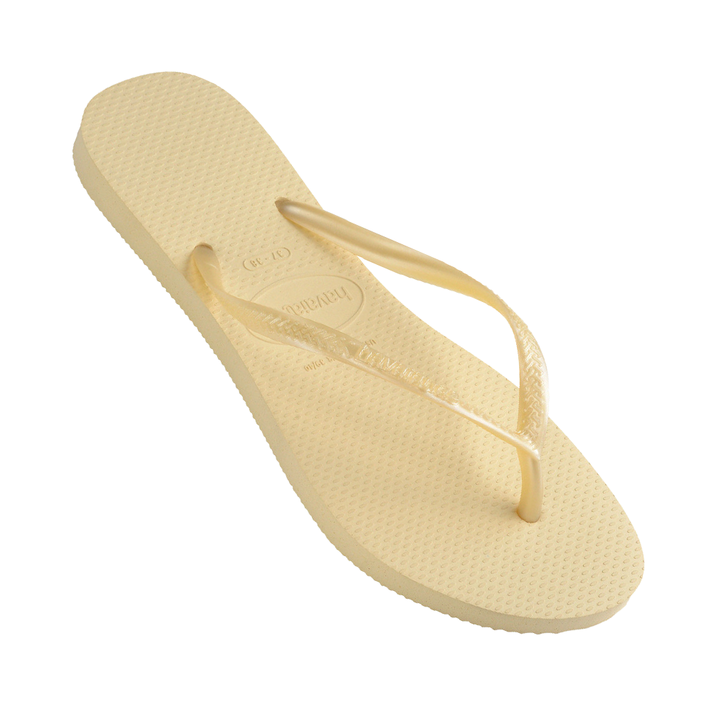 Slim Metallic Thongs