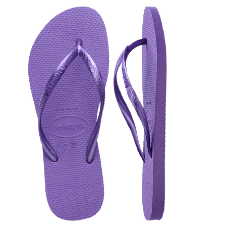 Slim Metallic Thongs