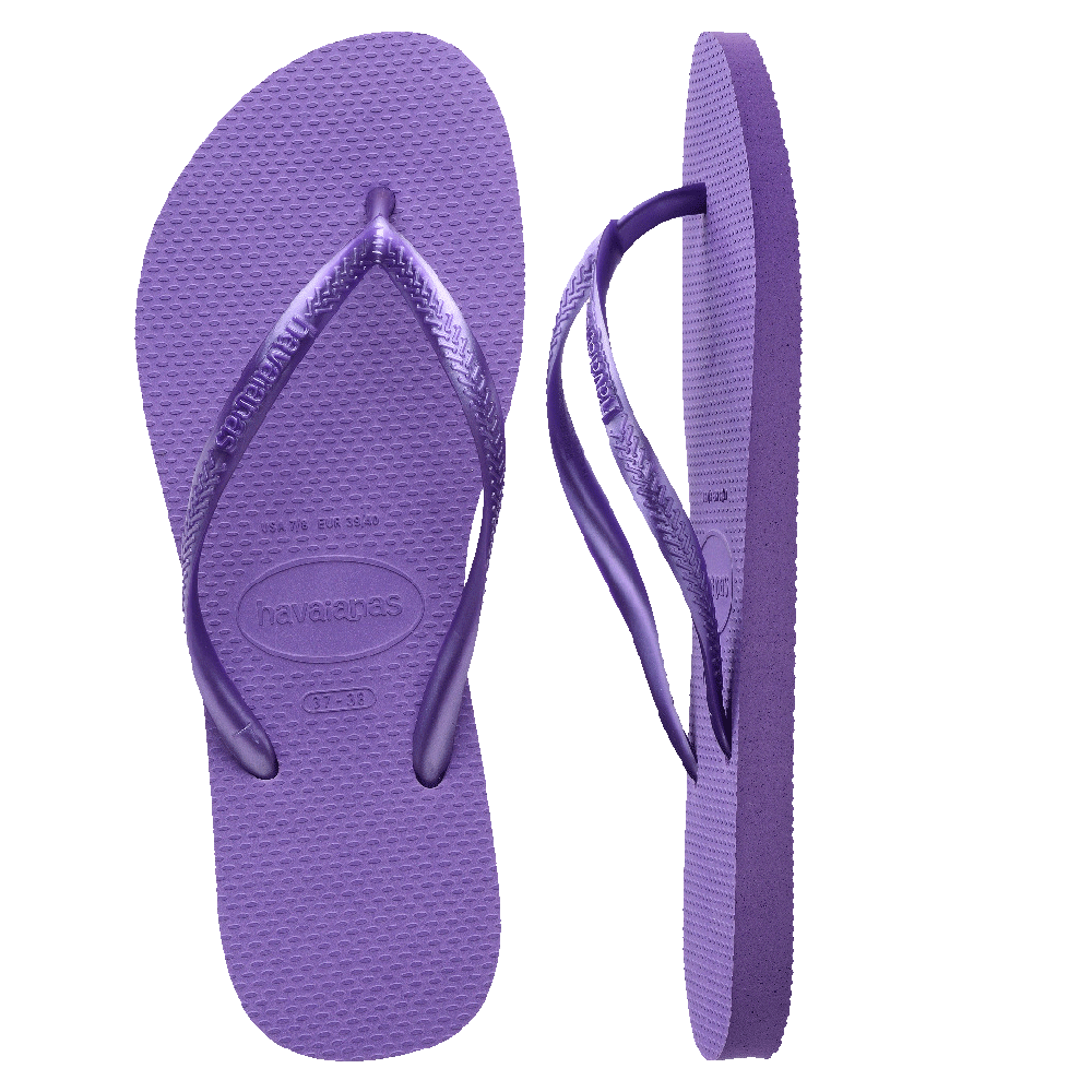 Slim Metallic Thongs