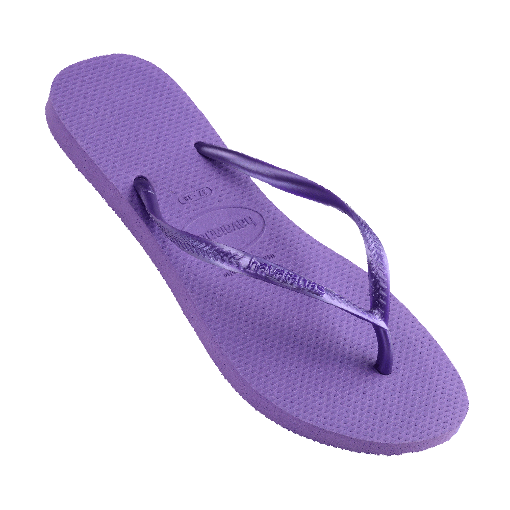 Slim Metallic Thongs