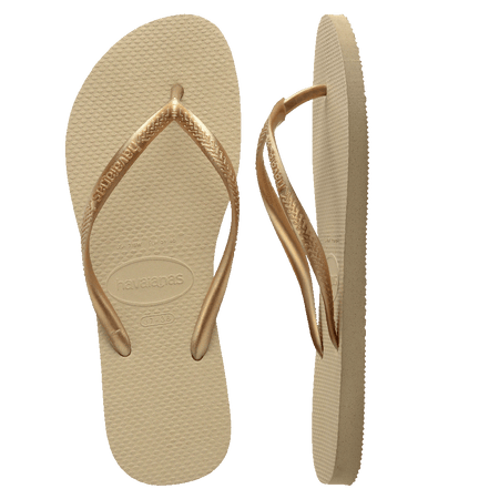 Slim Metallic Thongs