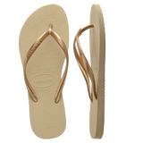 Slim Metallic Thongs