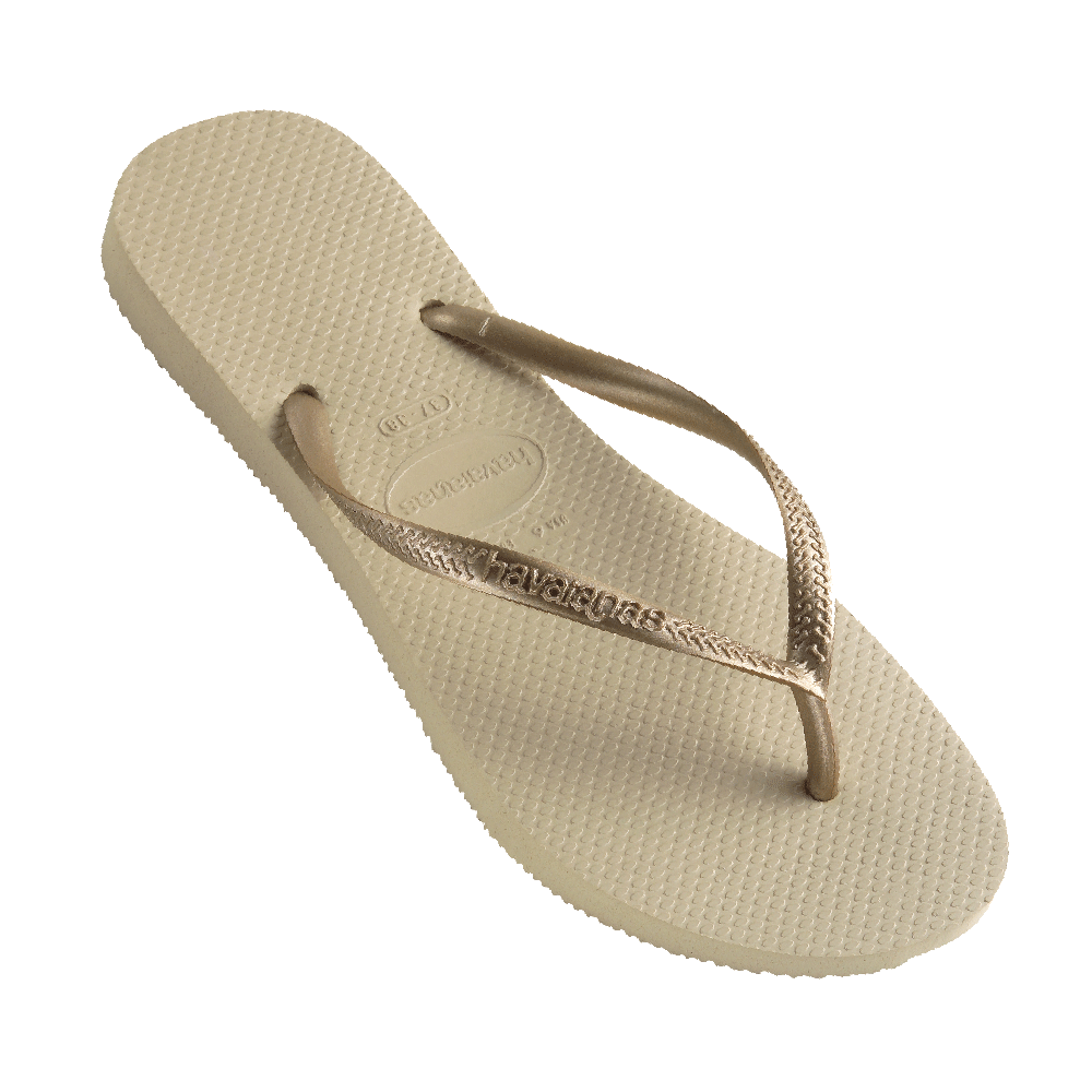 Slim Metallic Thongs