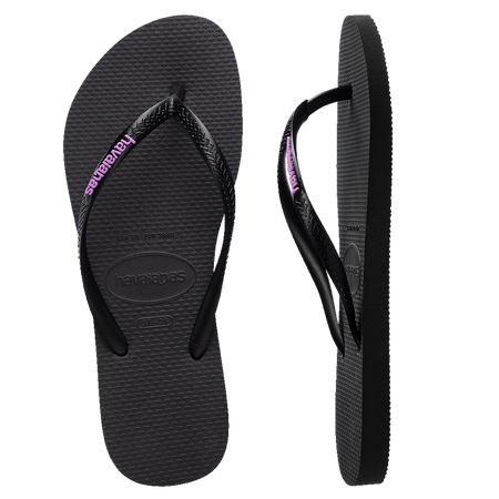 Slim Rubber Logo Thongs