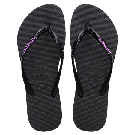Slim Rubber Logo Thongs