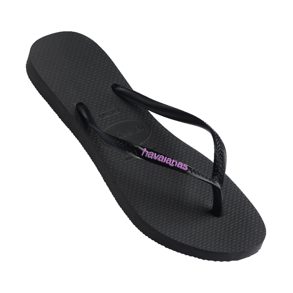 Slim Rubber Logo Thongs