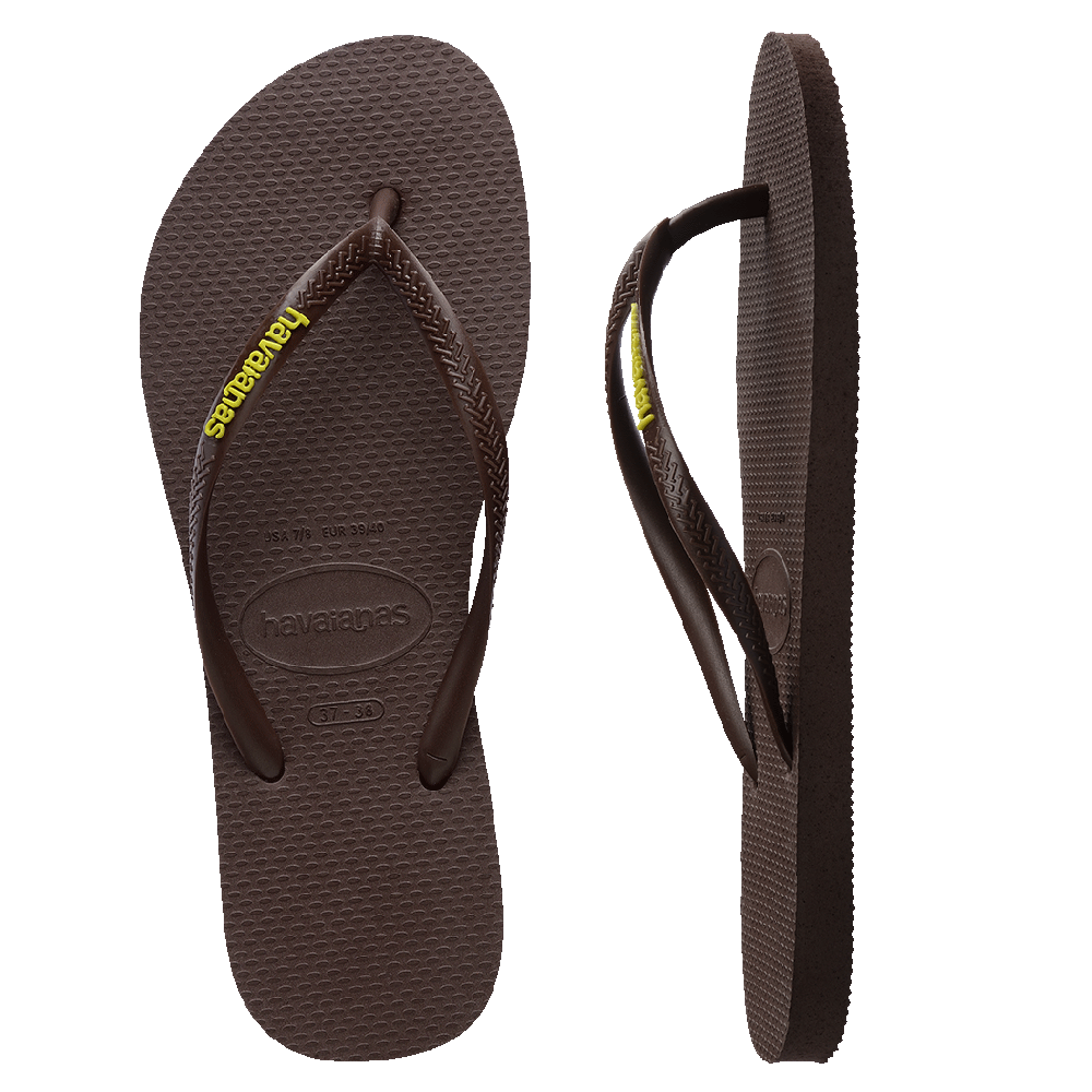 Slim Rubber Logo Thongs