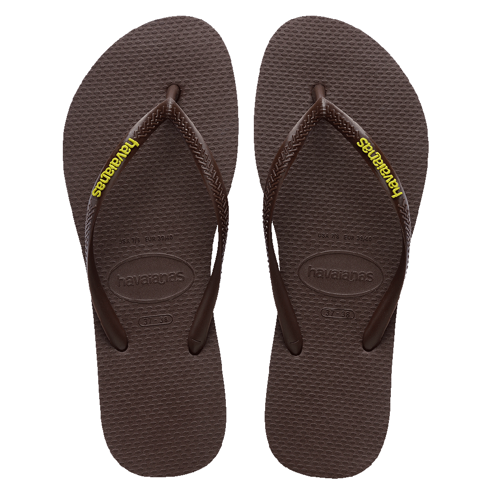 Slim Rubber Logo Thongs