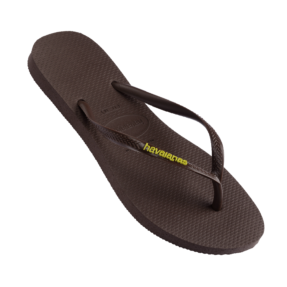 Slim Rubber Logo Thongs