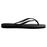 Slim Square Toe Metal Logo Thongs - Havaianas Australia
